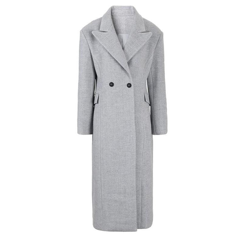 womens woolen overcoat, view 6 - MRSLM
