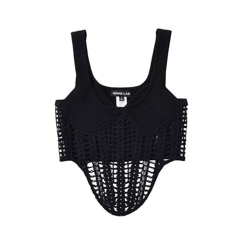 women's solid color knit camisole, view 8 - MRSLM
