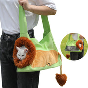 lion-shaped pet carrier bag, view 5 - MRSLM