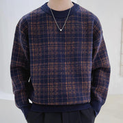 men's knitted plaid sweater, view 4 - MRSLM