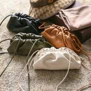 PU leather crossbody dumpling bag, view 8 - MRSLM