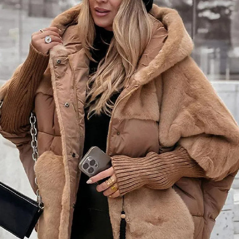 womens loose padded jacket coat - MRSLM