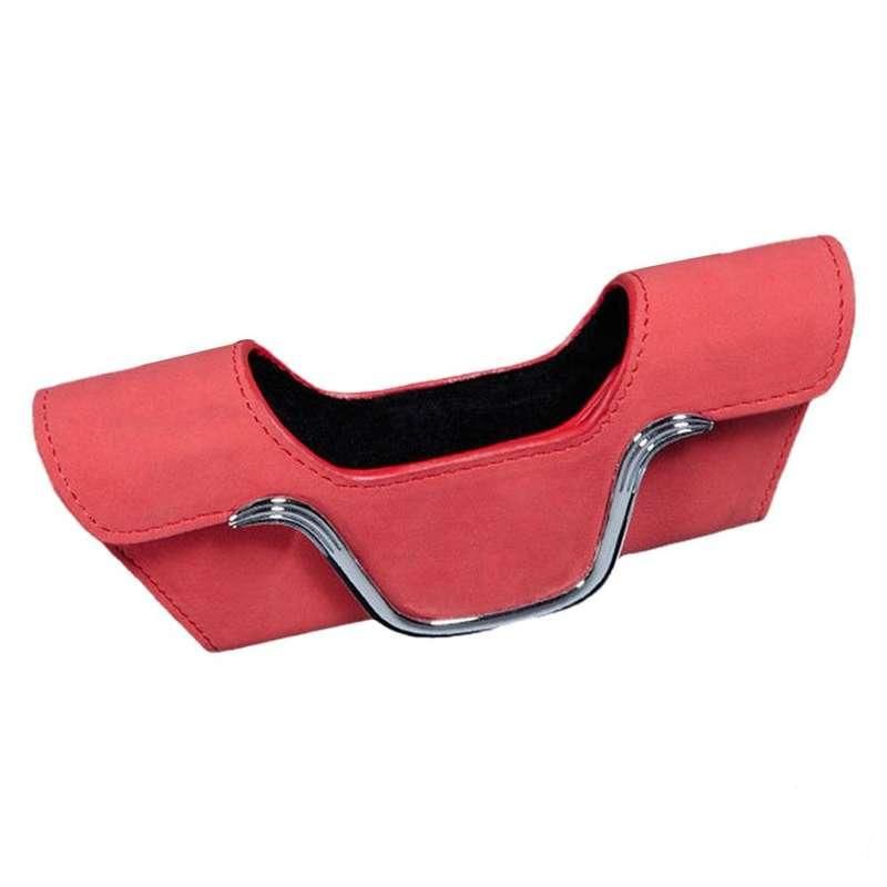 Compact Microfiber Leather Car Sunglass & Card Holder