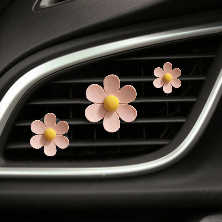 Candy-Colored Five-Petal Daisy Car Perfume Clip