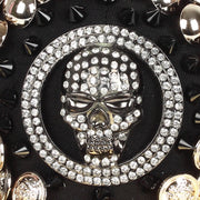 skull leopard head rivet baseball cap, view 10 - MRSLM