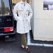 Mid-length double-breasted trench coat, view 2 - MRSLM