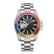 men's automatic steel band watch, view 4 - MRSLM