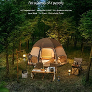 octagonal mushroom camping tent, view 4 - MRSLM