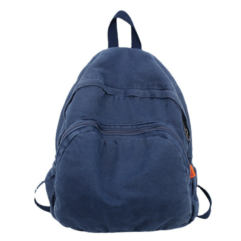 washed canvas backpack, view 4 - MRSLM