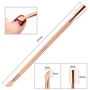 stainless steel cuticle pusher, view 3 - MRSLM