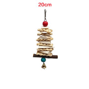 squid bone bird swing toy with bell, view 2 - MRSLM