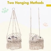 boho hanging cat bed, view 5 - MRSLM