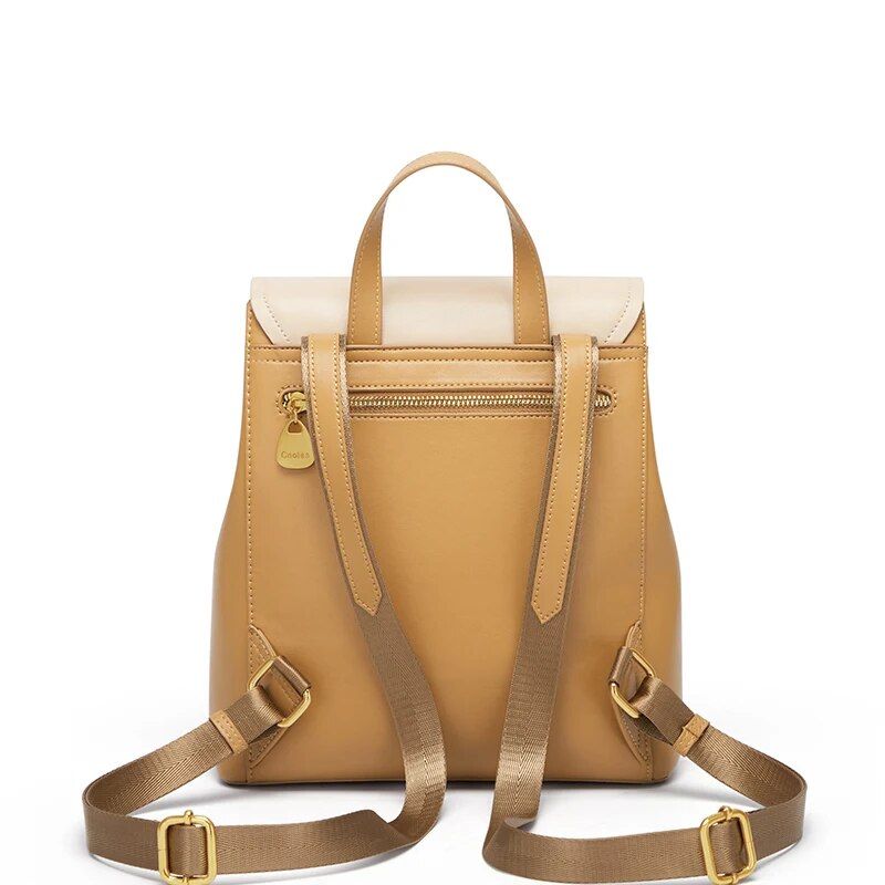 retro leather backpack, view 8 - MRSLM