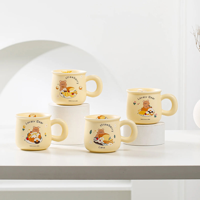 cute bear ceramic mug, view 7 - MRSLM
