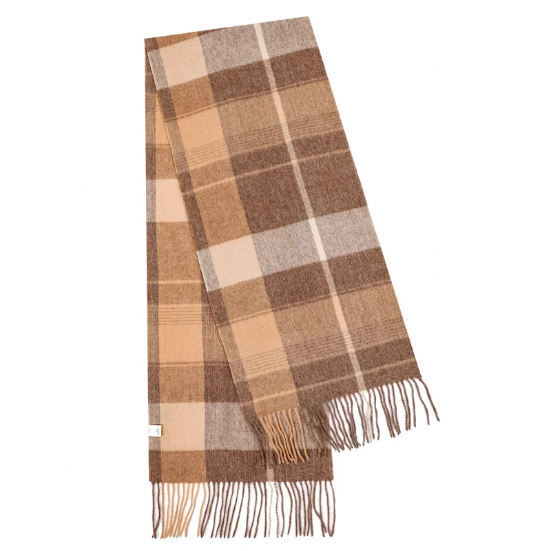 classic plaid unisex scarf, view 9 - MRSLM