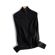 stand collar zip cardigan, view 4 - MRSLM