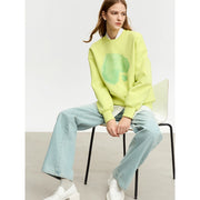 Women's heart print pullover, view 4 - MRSLM