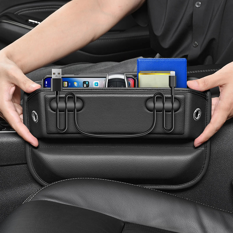 leather car seat gap organizer - MRSLM