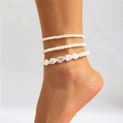 multi-layer pearl anklet - MRSLM
