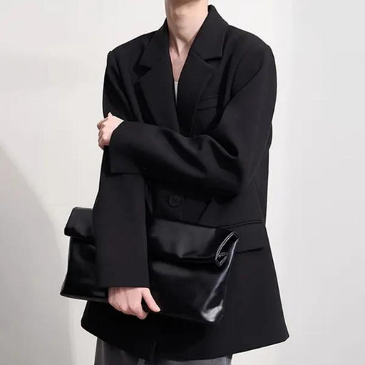 double-breasted blazer with notched collar - MRSLM