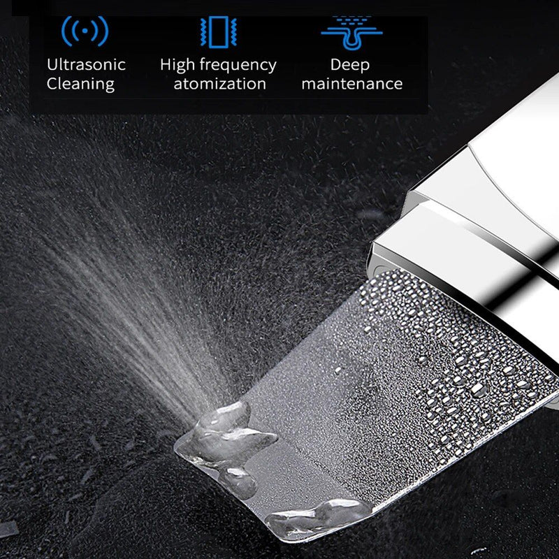 Ultrasonic facial scrubber spatula, view 4 - MRSLM