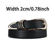 women's golden needle buckle belt, view 3 - MRSLM
