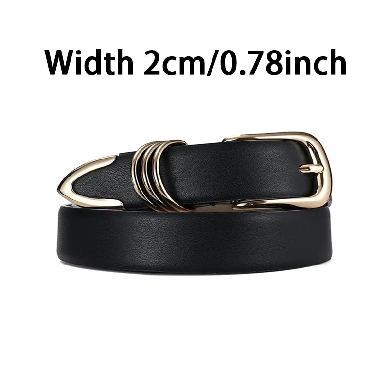 women's golden needle buckle belt, view 3 - MRSLM