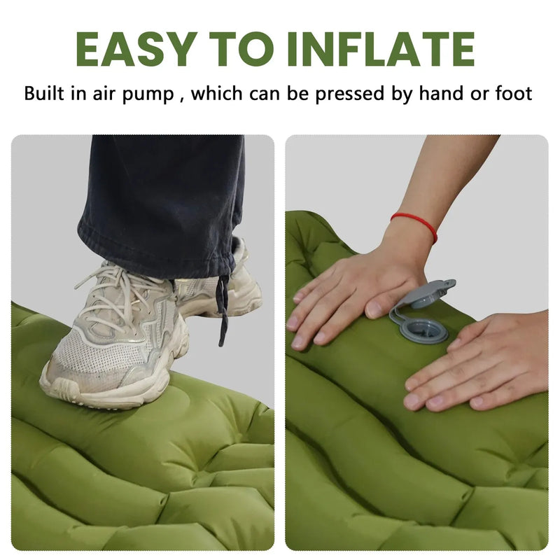 inflatable camping mattress, view 5 - MRSLM