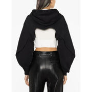hooded open sleeve sweatshirt, view 8 - MRSLM