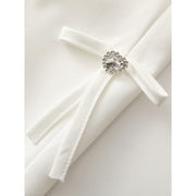 women's blazer with diamond bow, view 7 - MRSLM