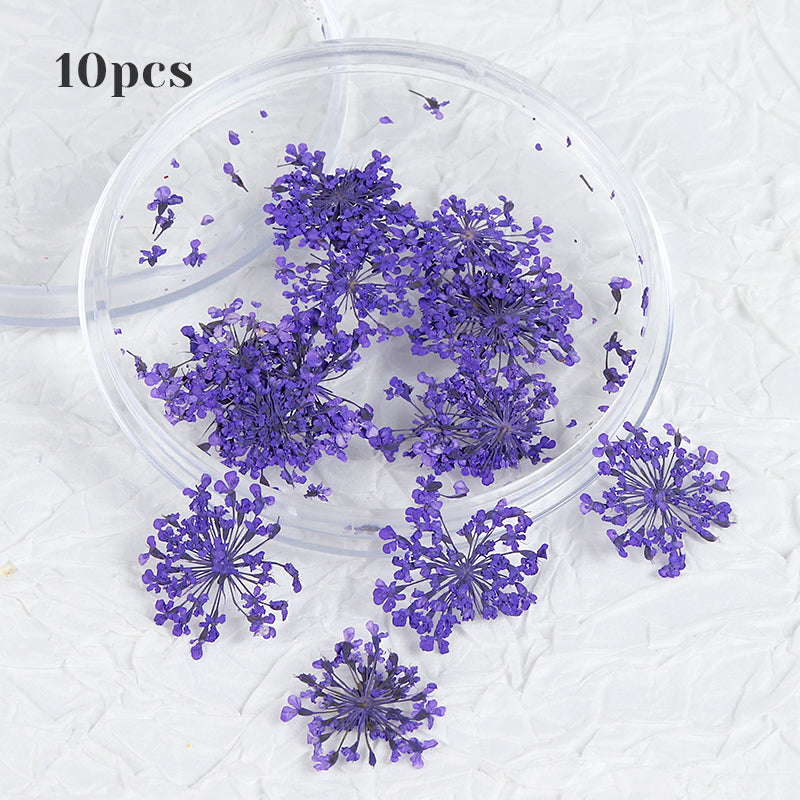3d dried flower nail art decorations, view 2 - MRSLM