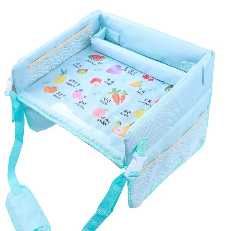 Kids Cartoon Travel Tray - Waterproof Toddler Car Seat Activity Desk