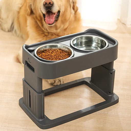 large anti-slip double dog bowl - MRSLM