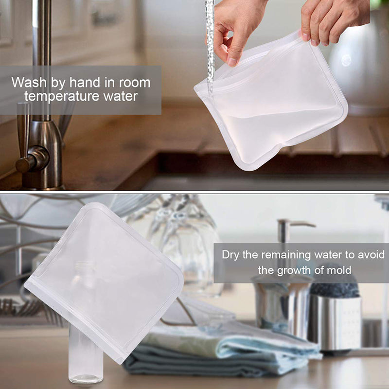 reusable food storage bags, view 11 - MRSLM