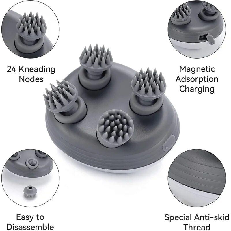 electric scalp and body massager, view 4 - MRSLM