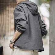 men's casual hooded pullover jacket, view 5 - MRSLM