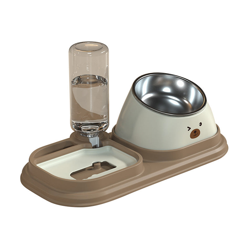 automatic pet water dispenser and slow food bowl, view 4 - MRSLM