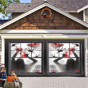 Halloween garage door backdrop hanging cloth, view 9 - MRSLM