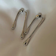 geometric drop earrings, view 2 - MRSLM