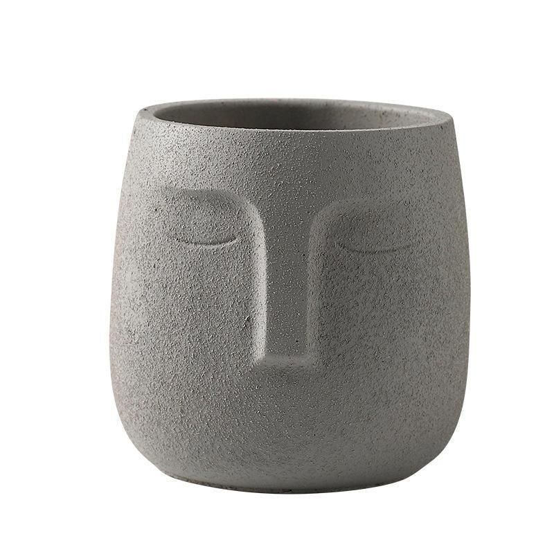ceramic head vase, view 13 - MRSLM