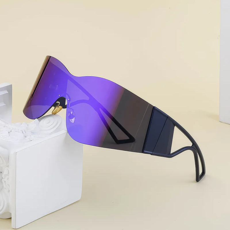 oversized rimless sunglasses, view 10 - MRSLM