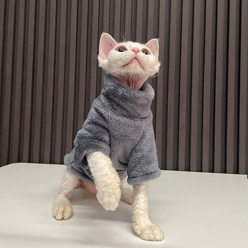 winter warm turtleneck sweater for pets, view 2 - MRSLM