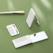portable travel makeup mirror with comb, view 8 - MRSLM