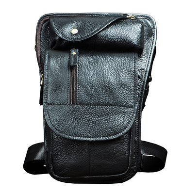 Retro casual leather messenger bag, view 4 - MRSLM