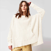 cozy oversized hoodie with pockets, view 4 - MRSLM