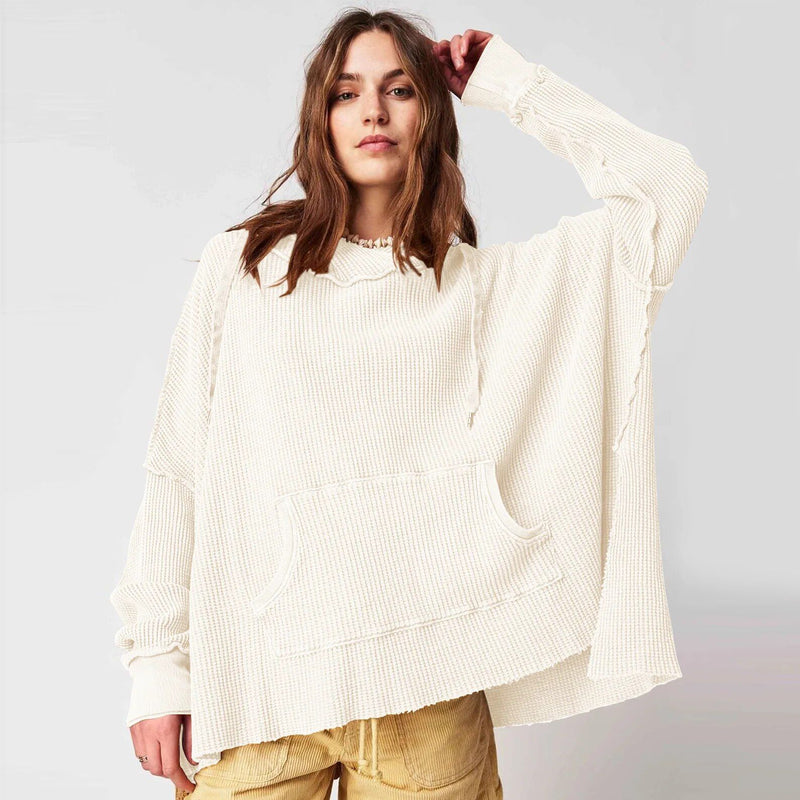cozy oversized hoodie with pockets, view 4 - MRSLM