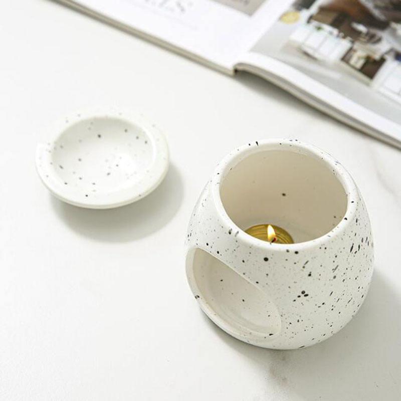 ceramic spotted glazed aroma burner - MRSLM