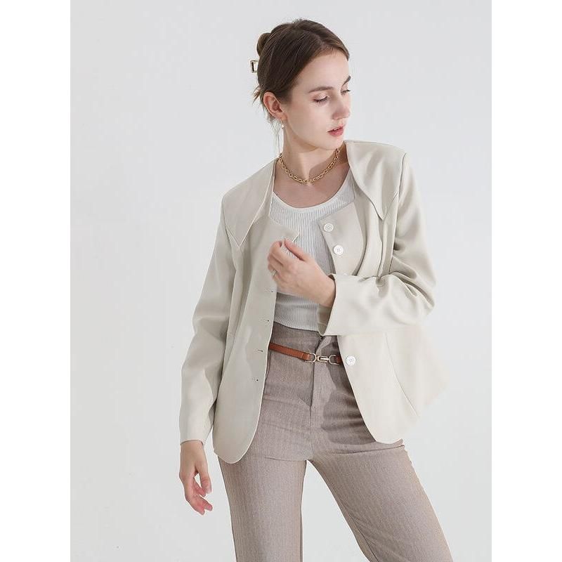 Square collar blazer, view 3 - MRSLM