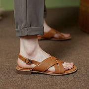 genuine leather women's sandals, view 8 - MRSLM