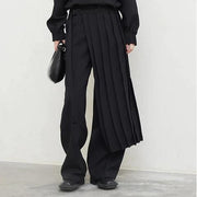 pleated sweatshirt wide leg pants set - MRSLM